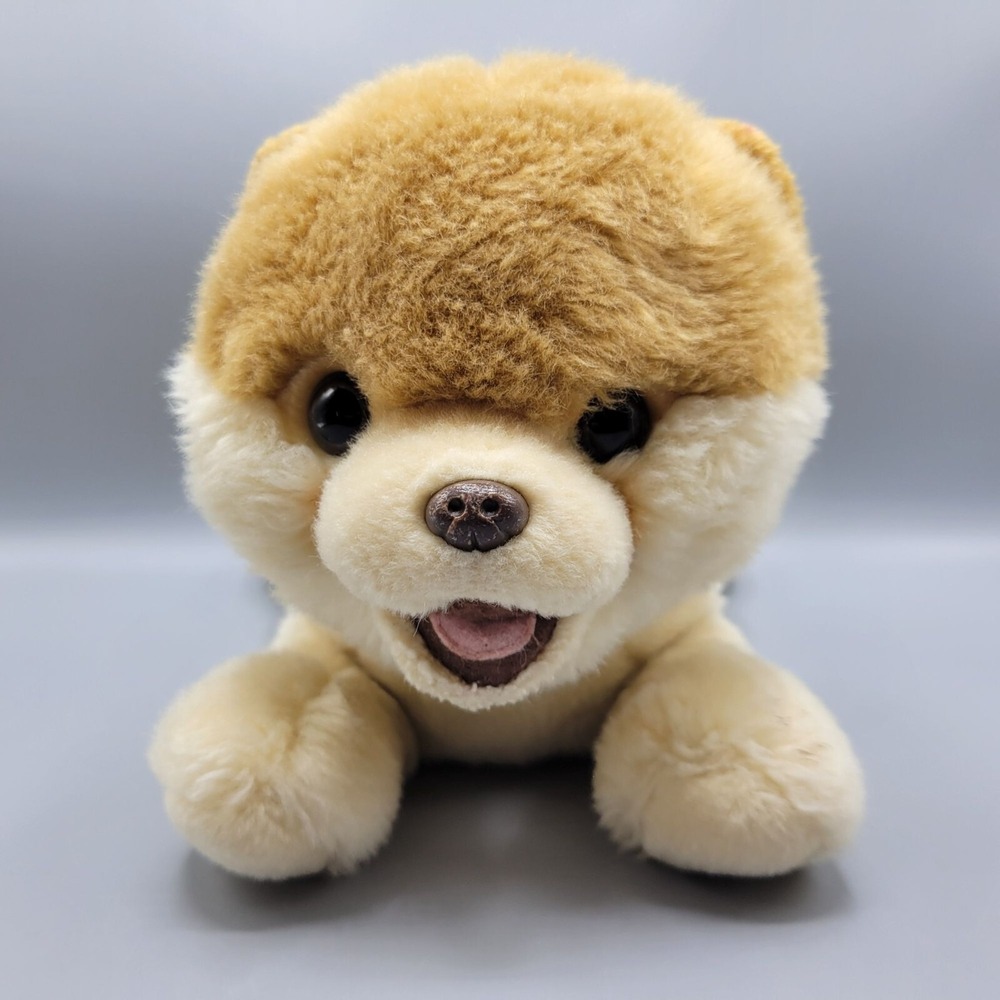 Gund Boo Worlds Cutest Dog Pomeranian Plush Stuffed Animal Toy Beige & Brown 12"